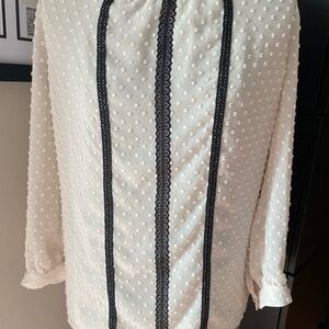 Swiss dot blouse by j crew